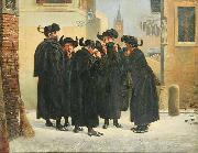 Emanuel Salomon Friedberg Jews Taking Snuff oil